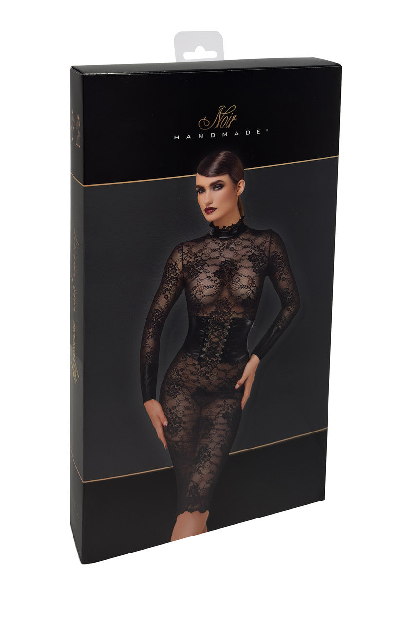 Noirelle Lace Corset Midi Dress