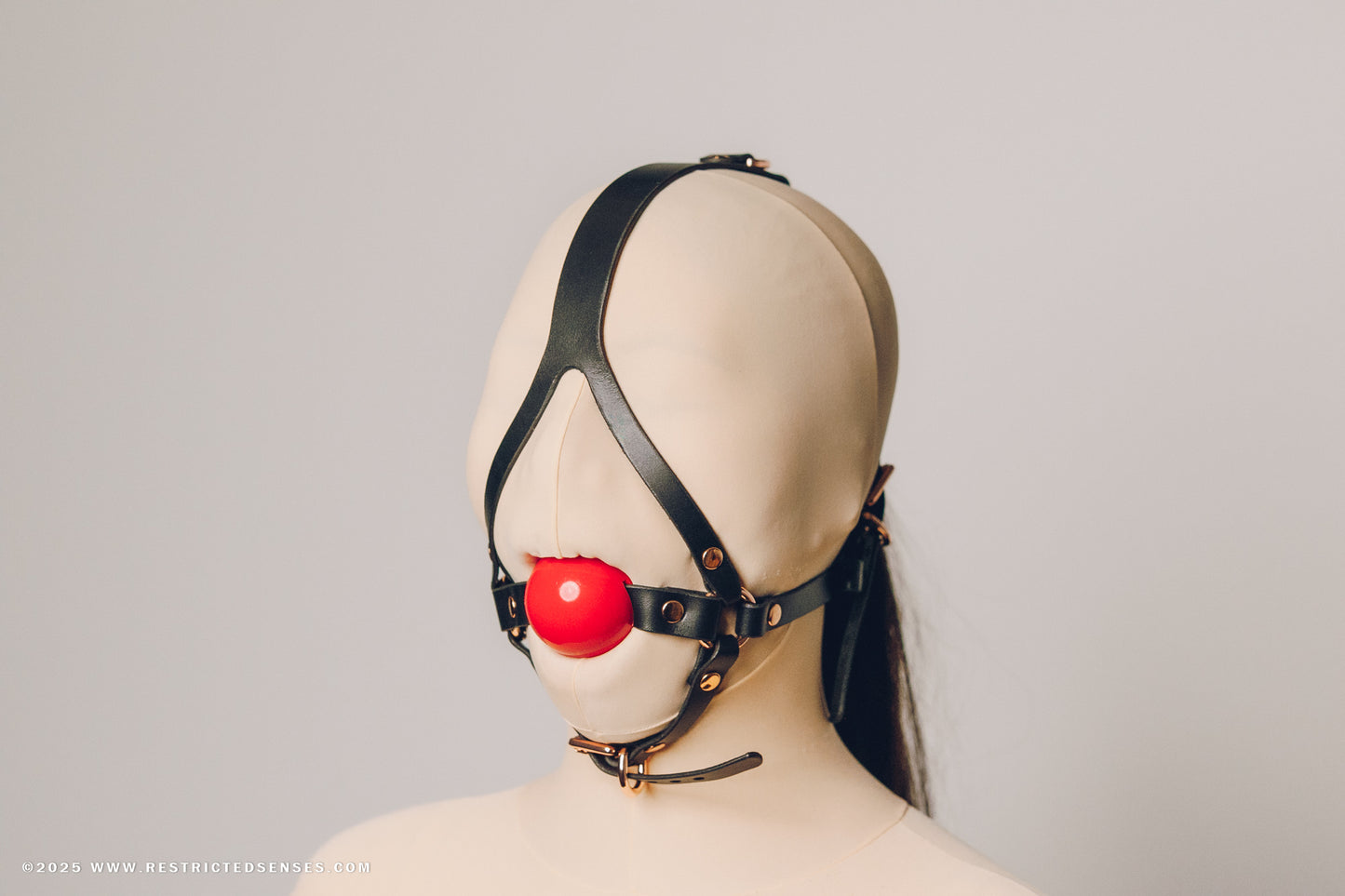 Leather Bondage Heavy Harness Gag V2