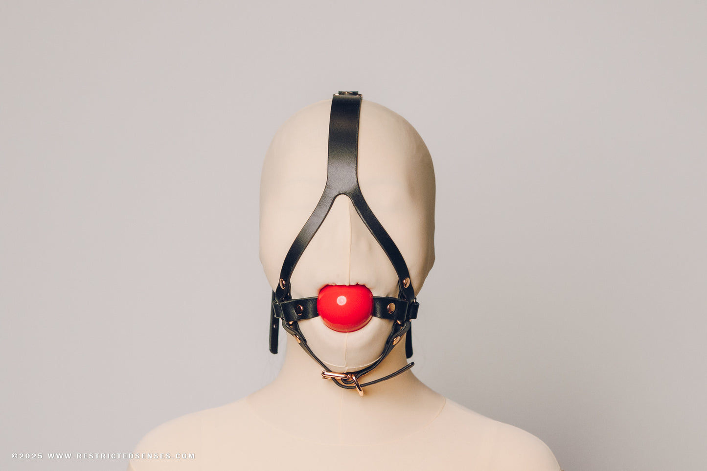 Leather Bondage Heavy Harness Gag V2