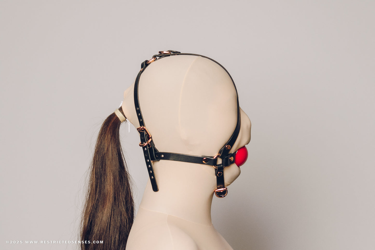 Leather Bondage Heavy Harness Gag V2