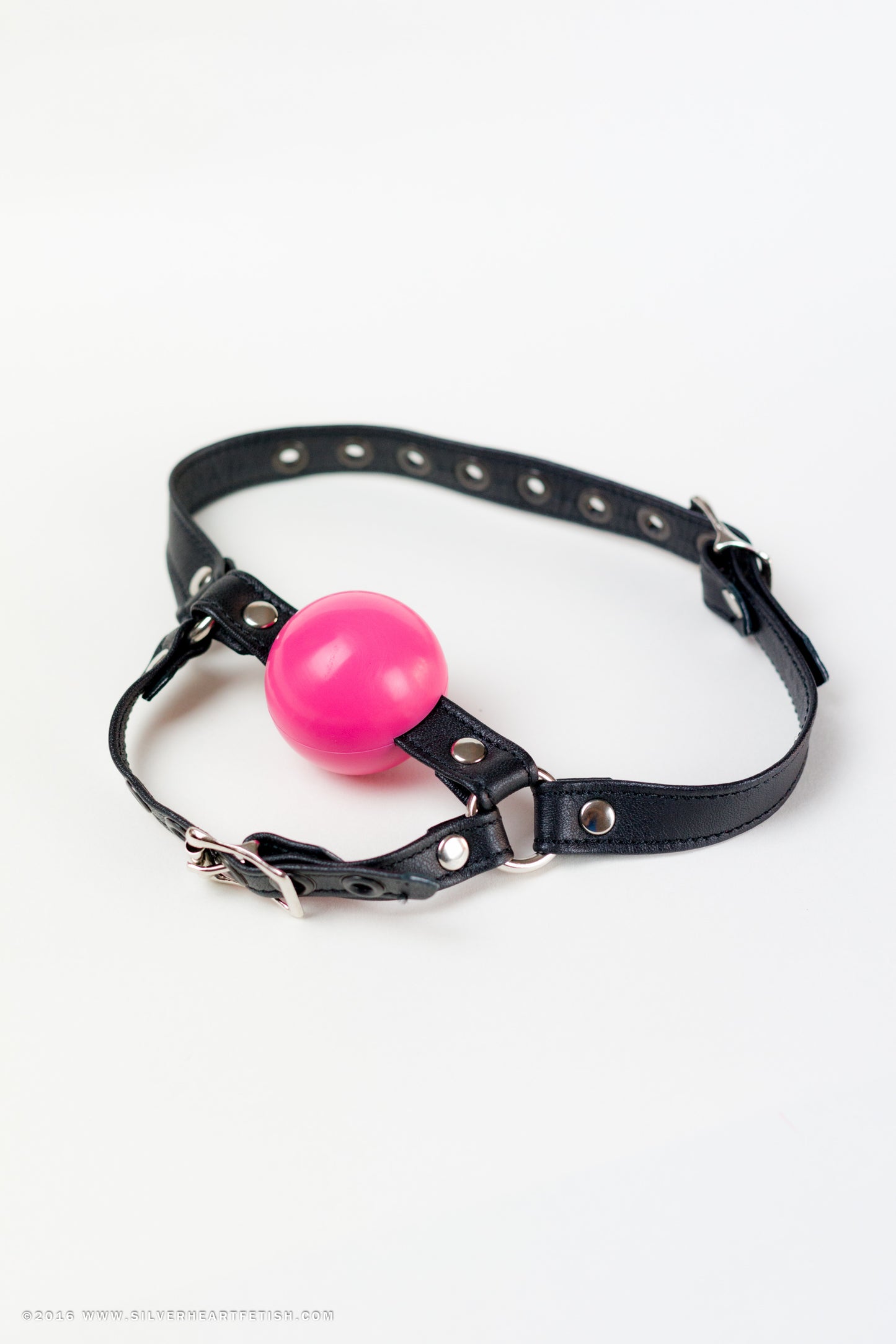 Leather Bondage Chin Strap Ball Gag