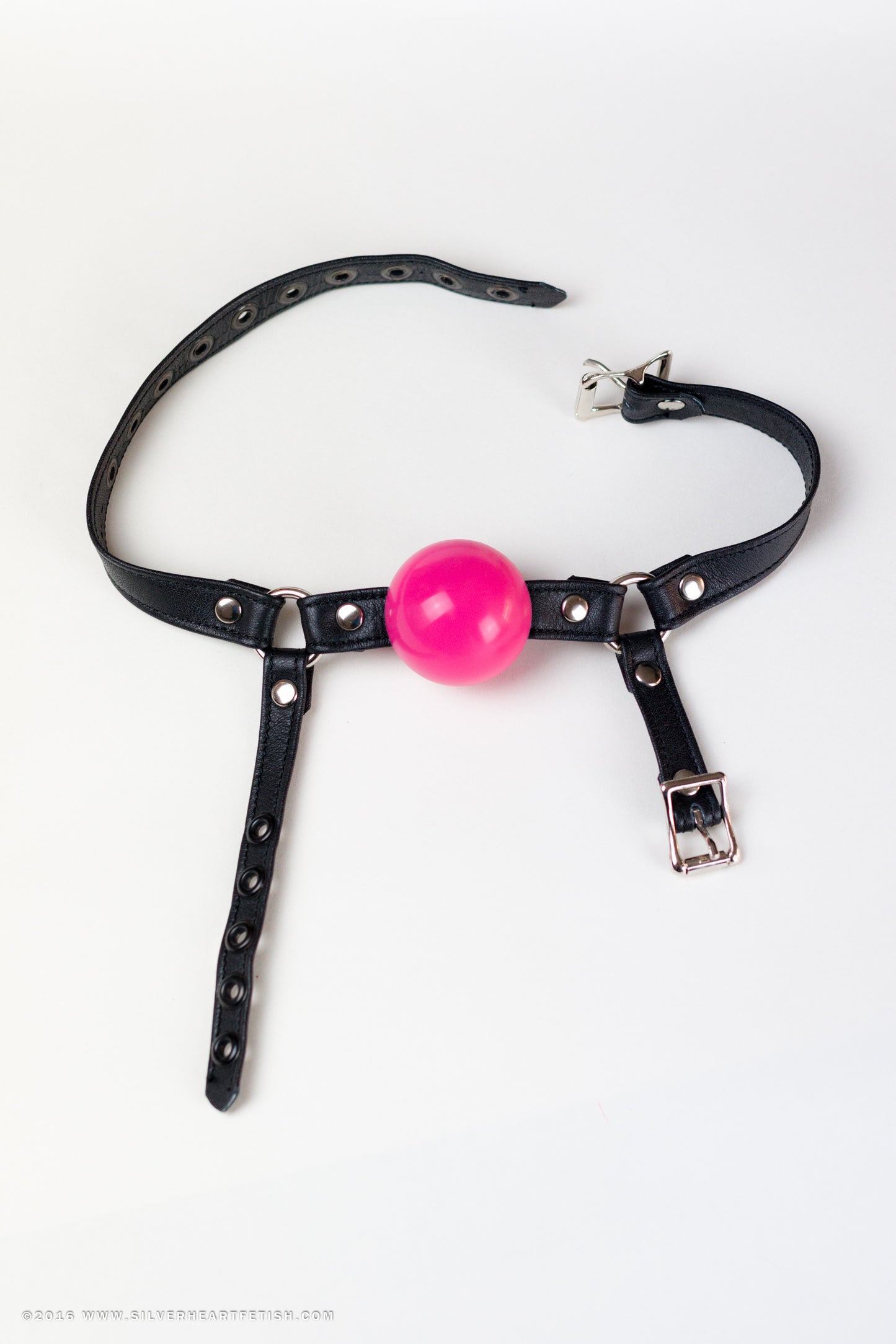 Leather Bondage Chin Strap Ball Gag