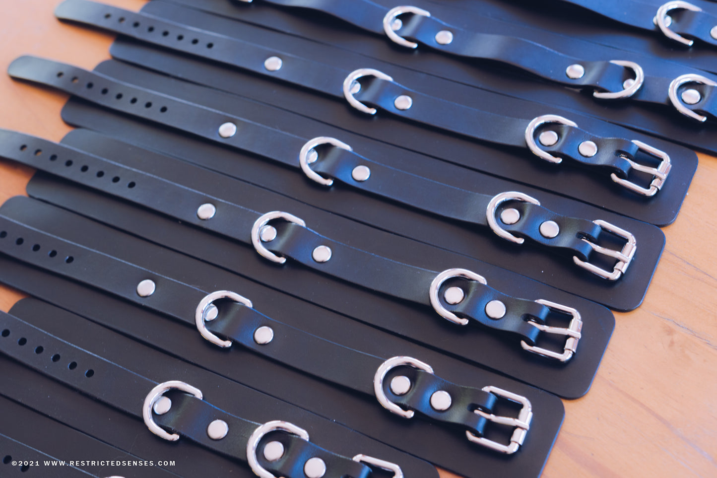 Heavy Duty Leather Bondage Thigh Cuffs