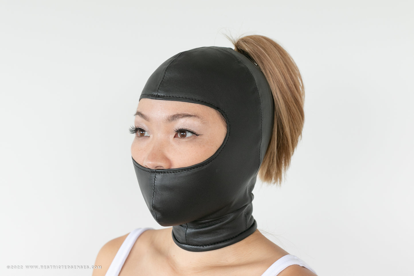 Leather Gwendoline Bondage Hood