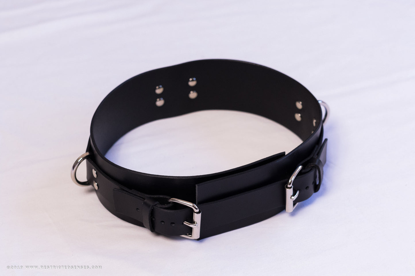 Heavy Duty Leather Bondage Belt