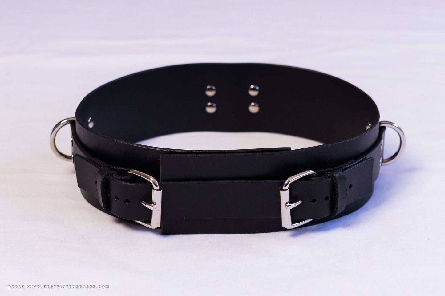 Heavy Duty Leather Bondage Belt