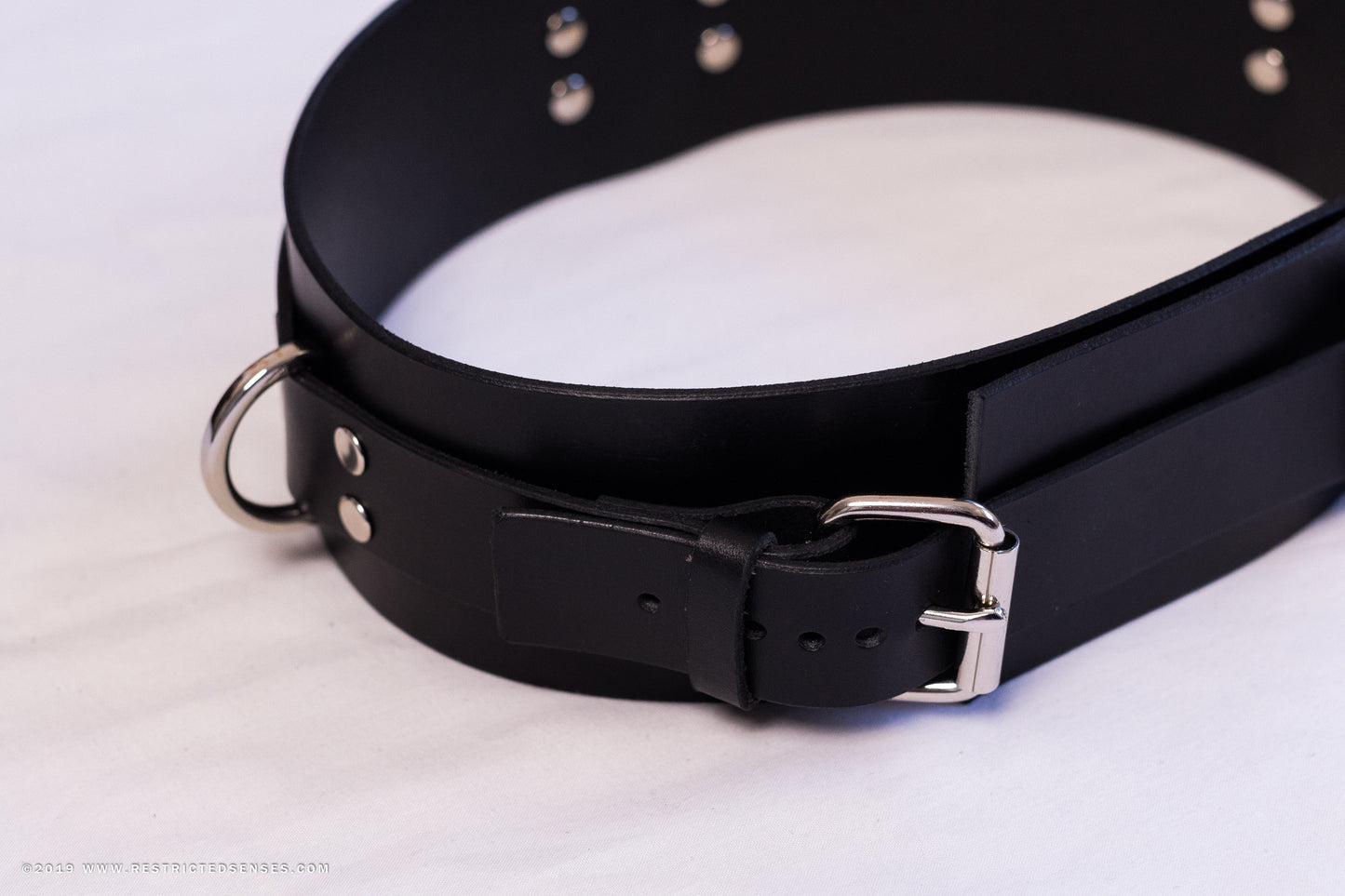 Heavy Duty Leather Bondage Belt