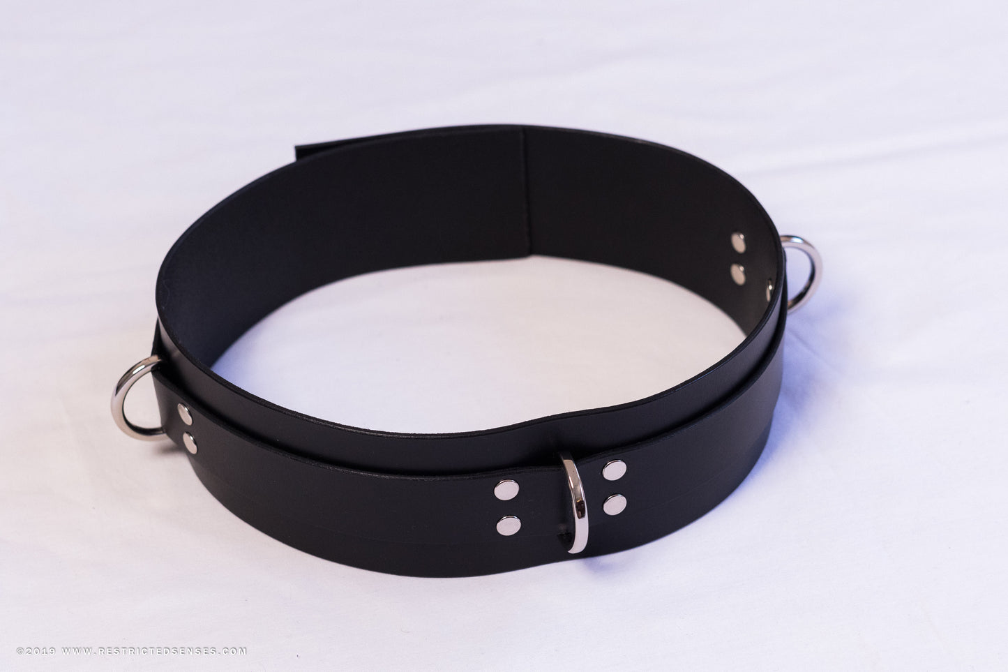 Heavy Duty Leather Bondage Belt