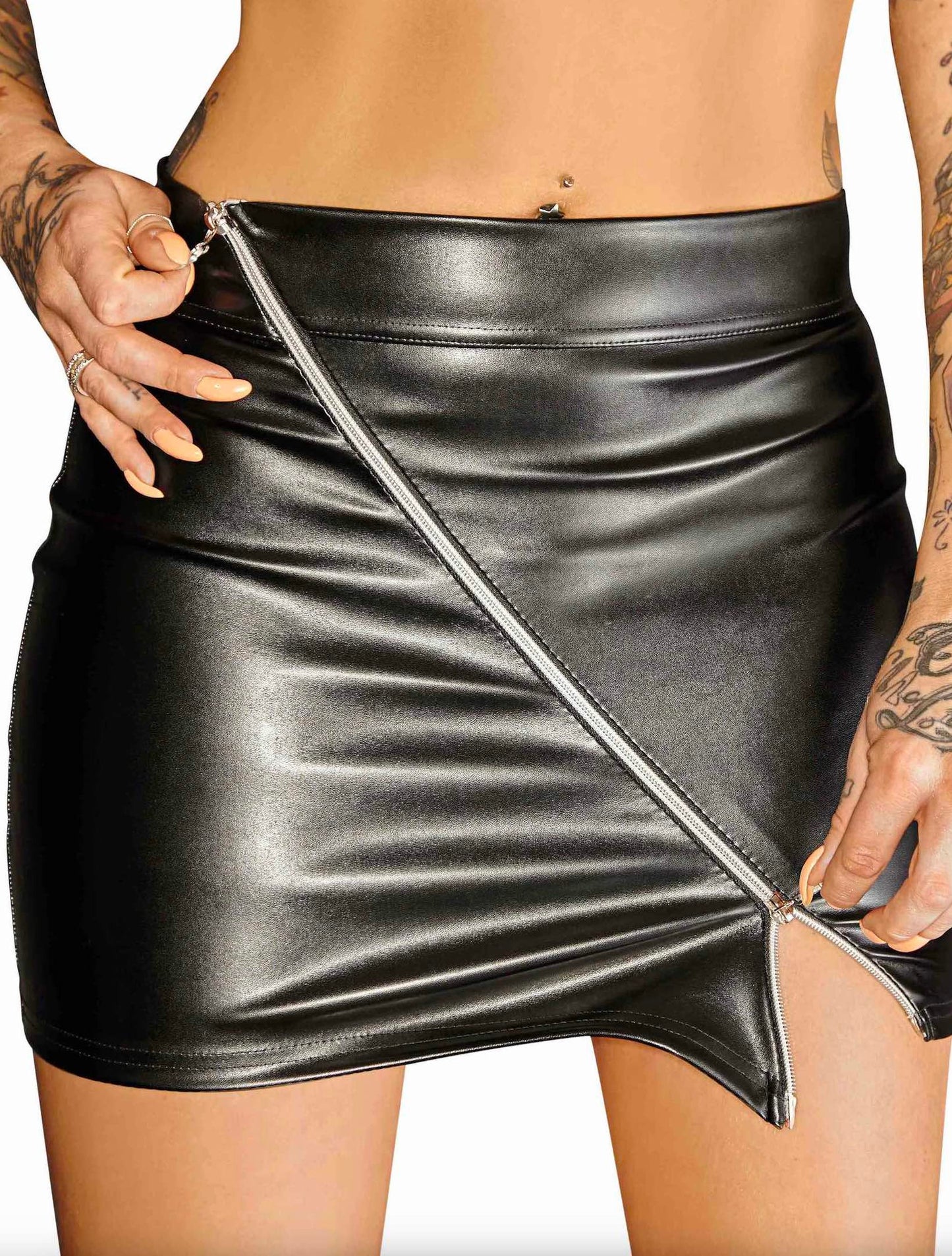 Eco Leather Miniskirt