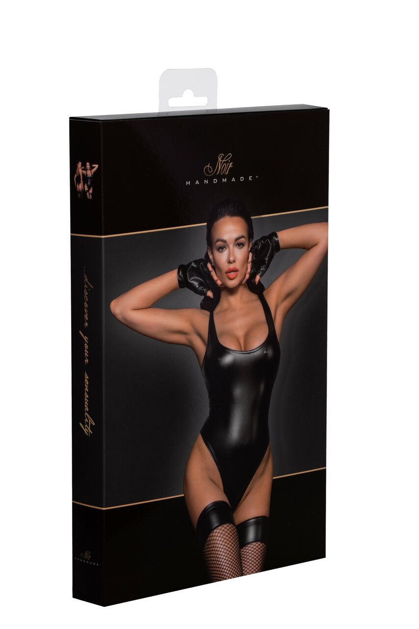 Powerwetlook Body with High-Cut Bottom Hem