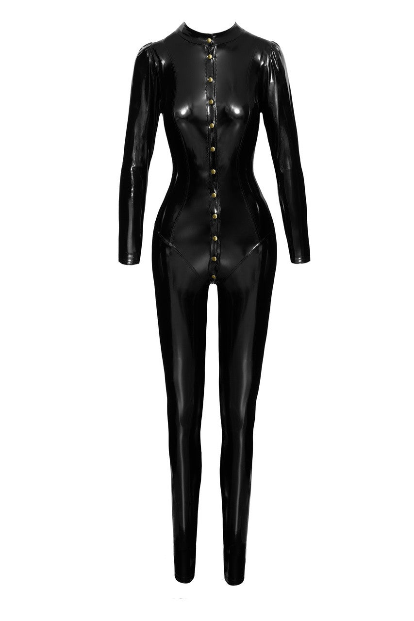 Long Button-Up PVC Overall