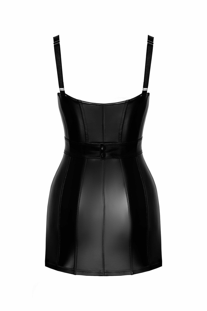 Starlet Wetlook Minidress with Ring Belt