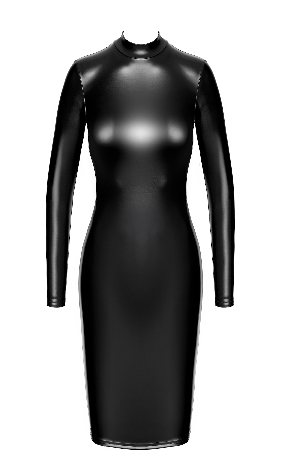 Luxuria Crystal Back Sheer Midi Dress
