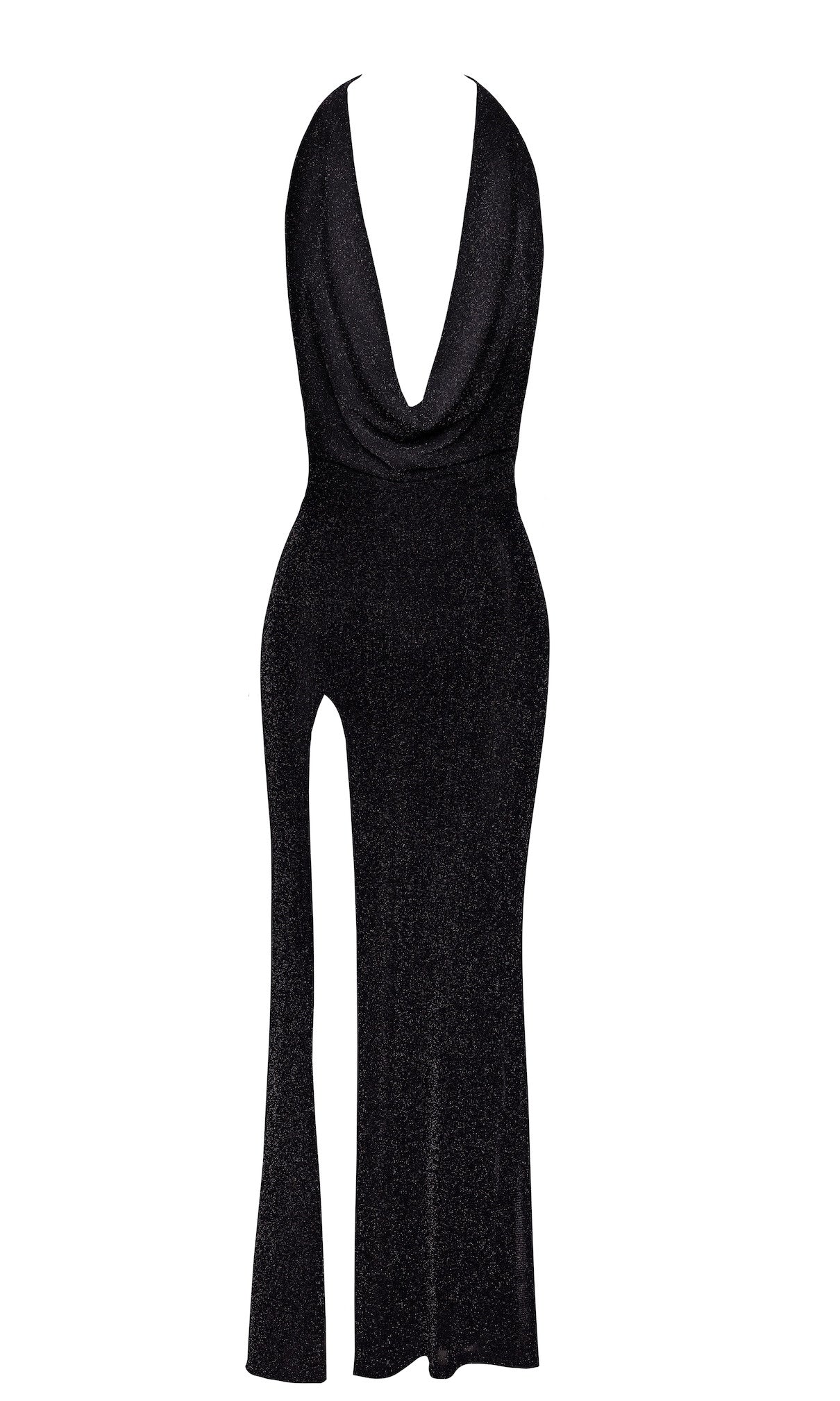 Onyx Liquid Long Dress