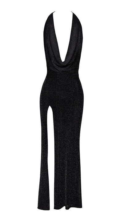 Onyx Liquid Long Dress