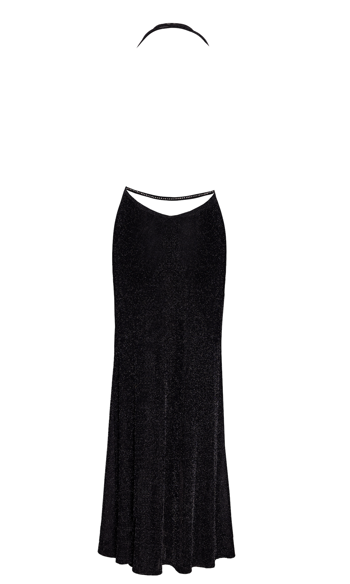 Onyx Liquid Long Dress