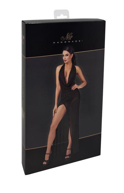 Onyx Liquid Long Dress