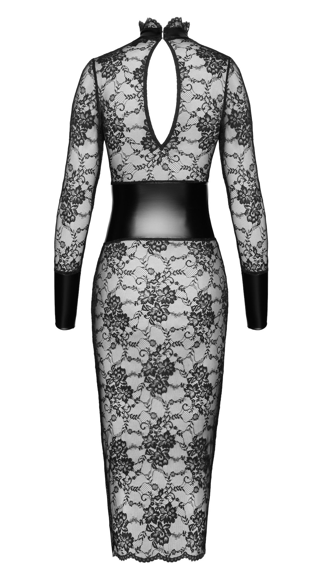 Noirelle Lace Corset Midi Dress