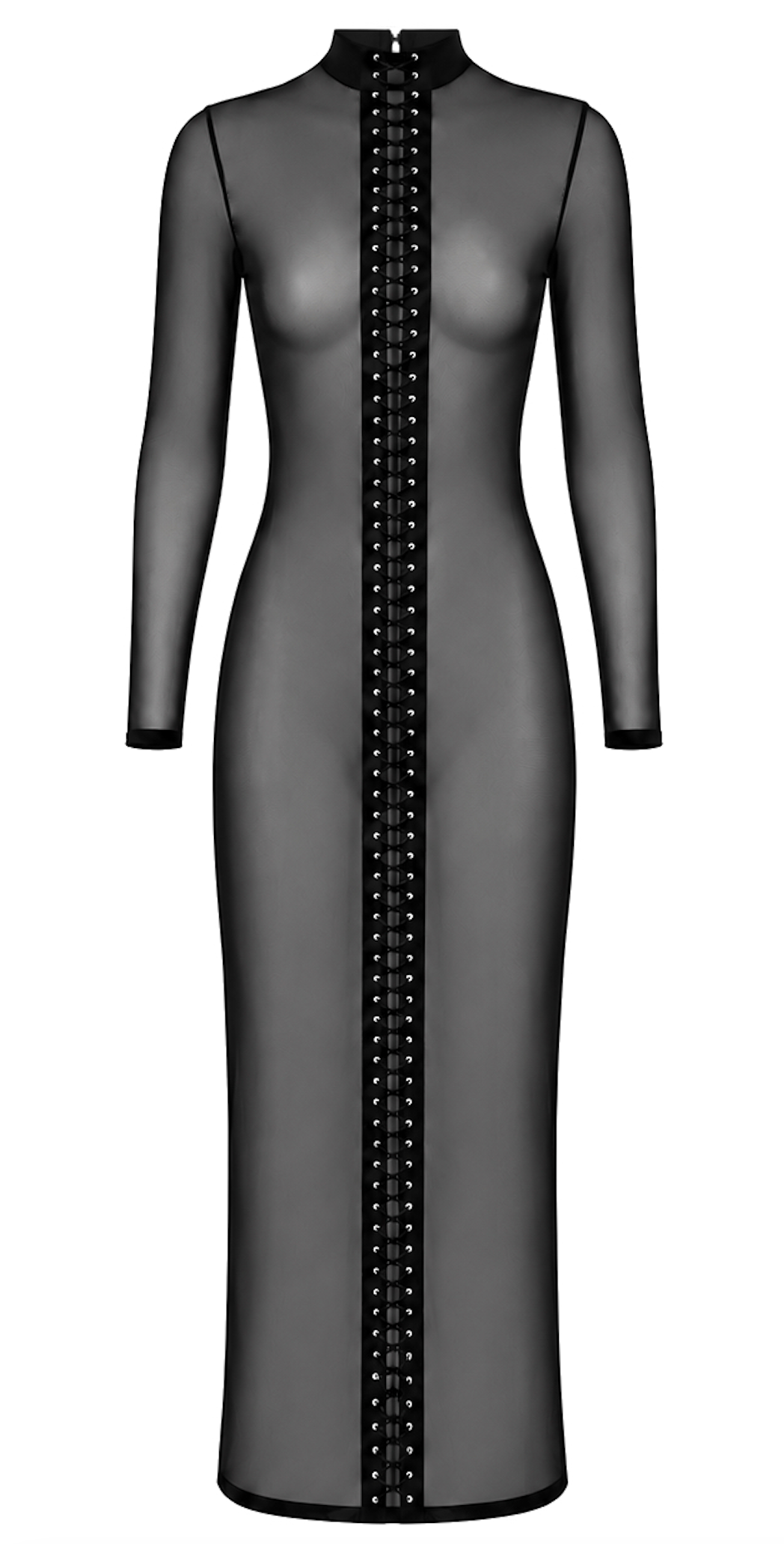 Do Not Disturb Lace-Up Maxi Dress