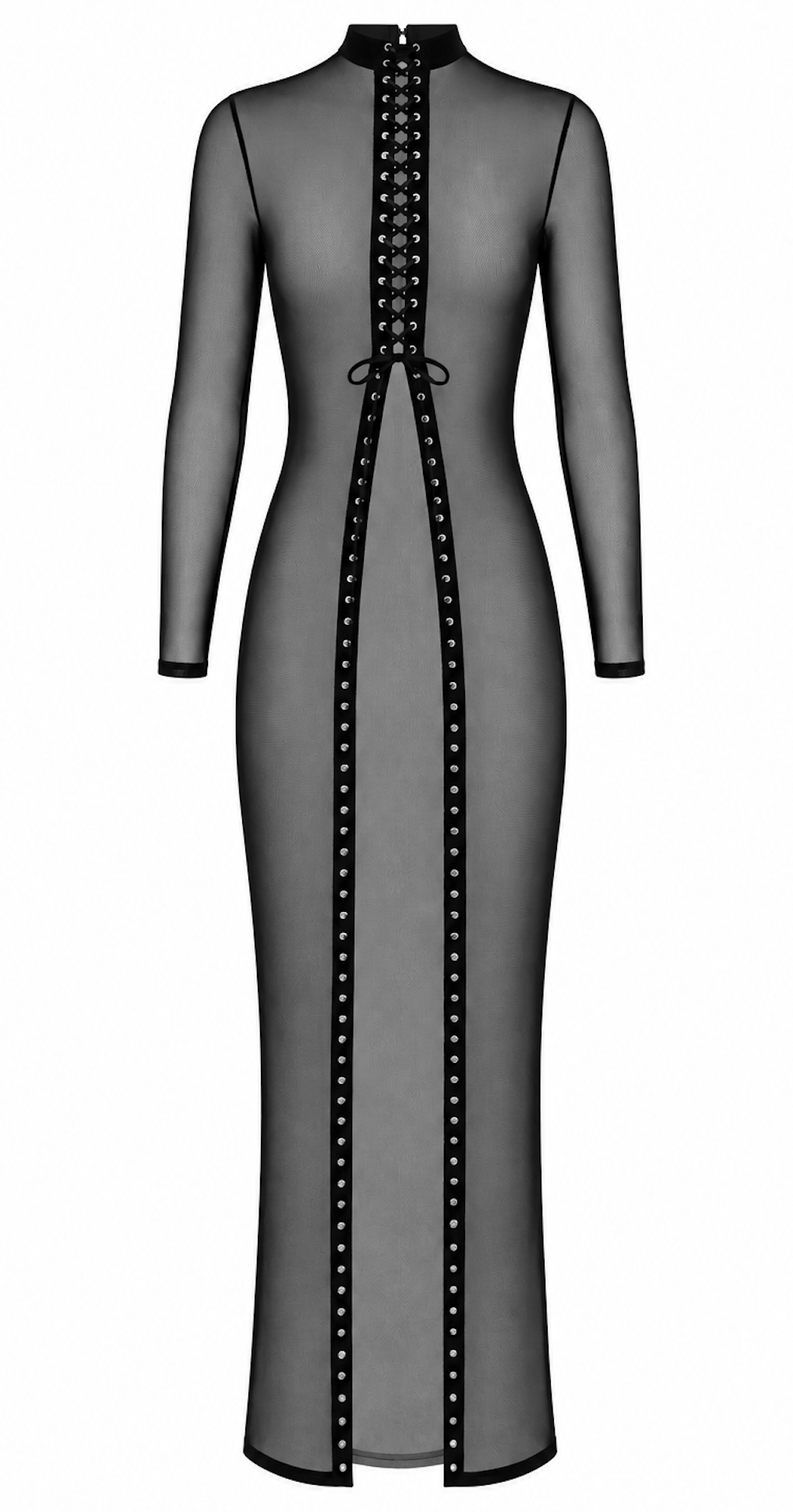 Do Not Disturb Lace-Up Maxi Dress