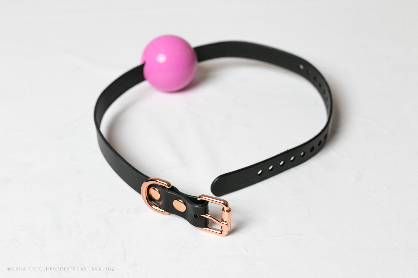 Leather Simple Single Strap Bondage Ball Gag