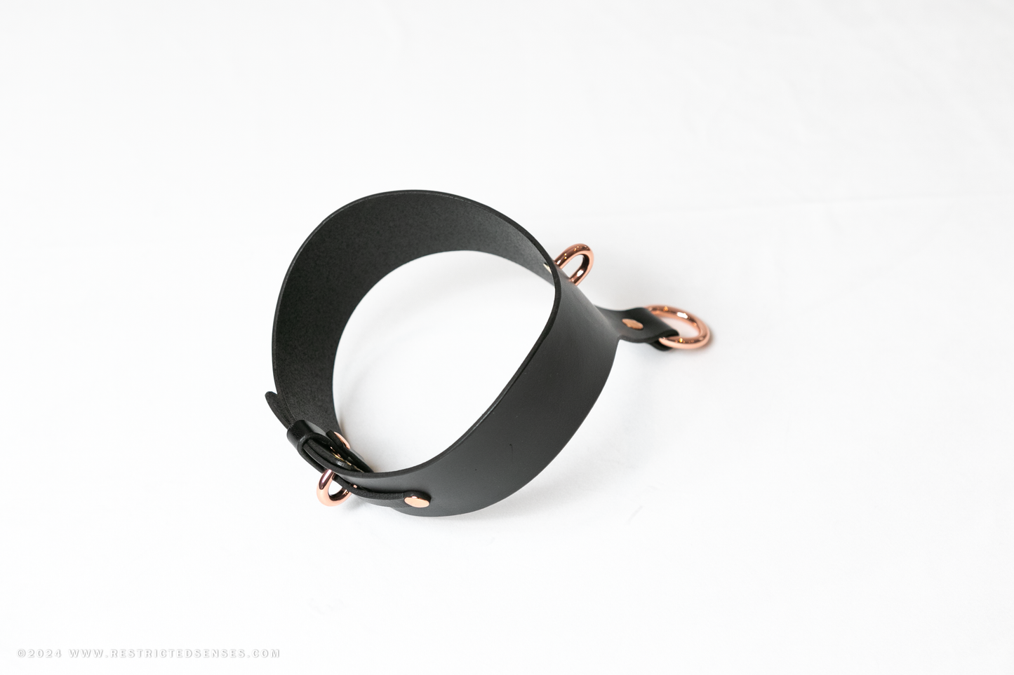 Tear Drop Leather Bondage Collar & Leash Set