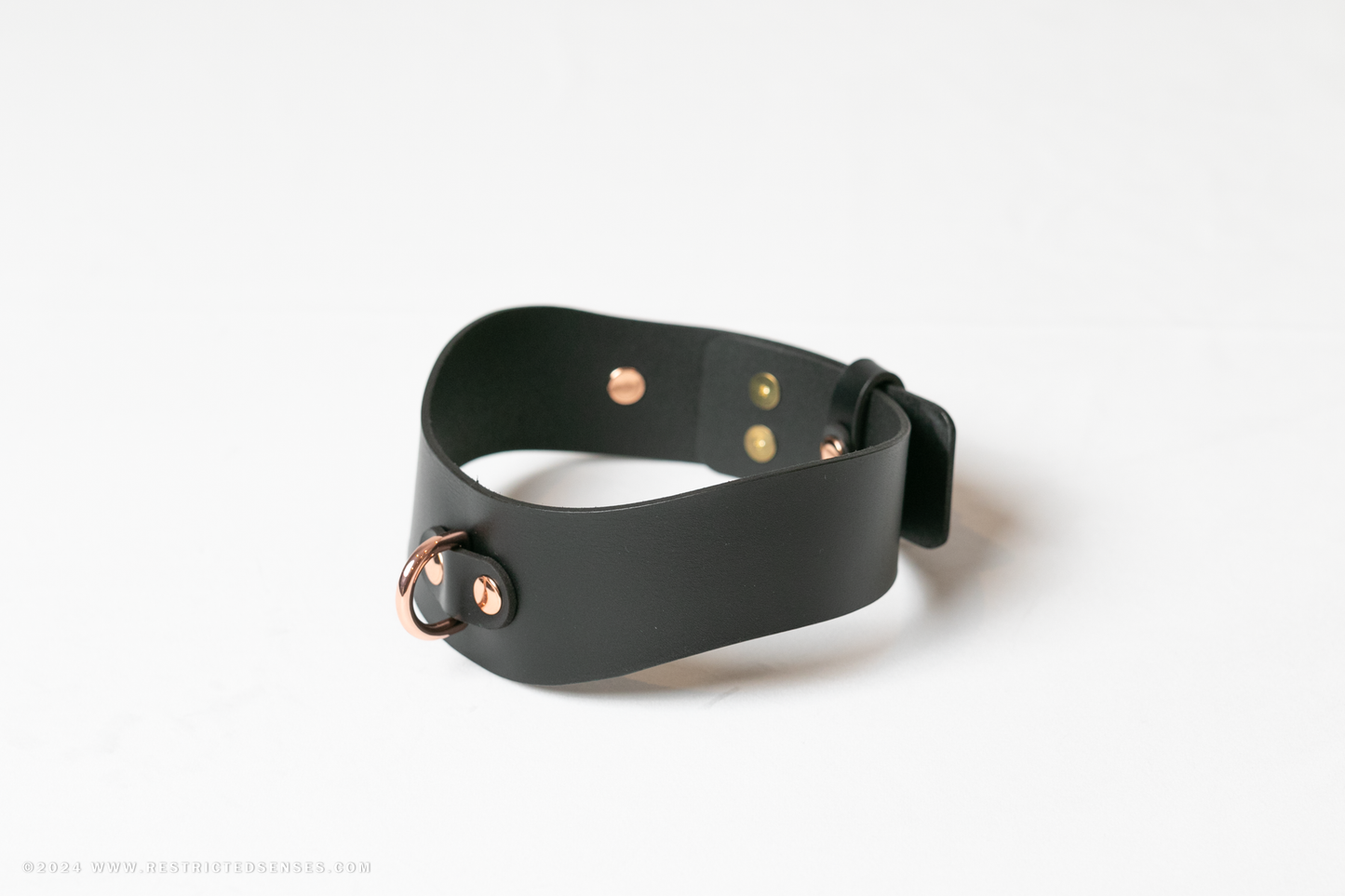 Contour Leather Bondage Collar