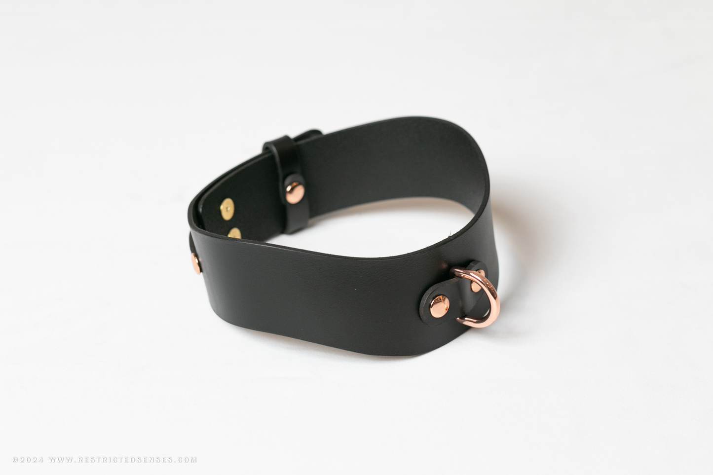 Contour Leather Bondage Collar