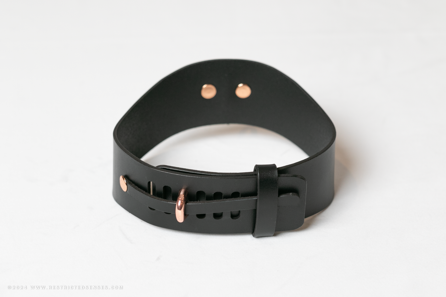 Contour Leather Bondage Collar