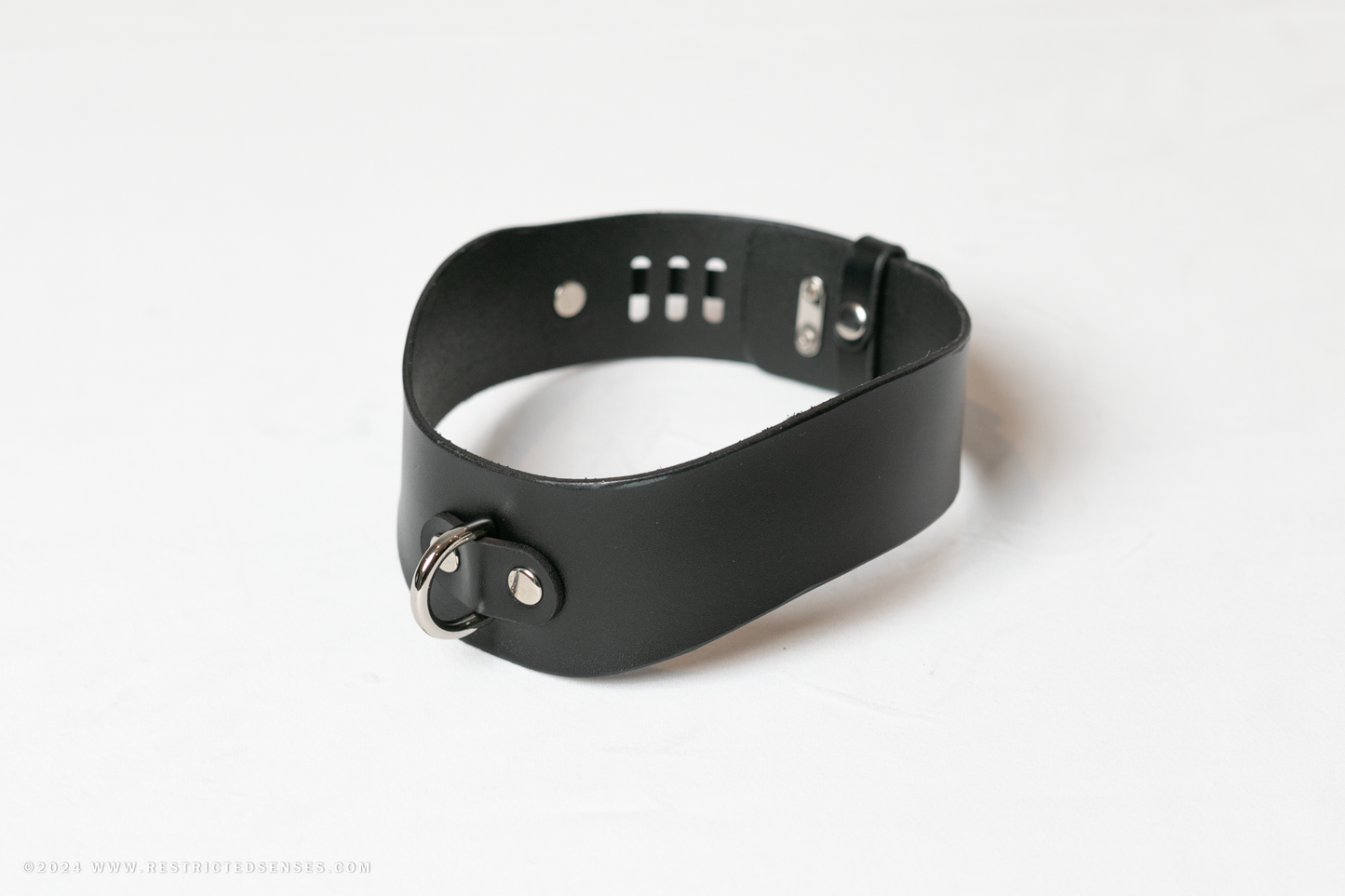 Contour Leather Bondage Collar