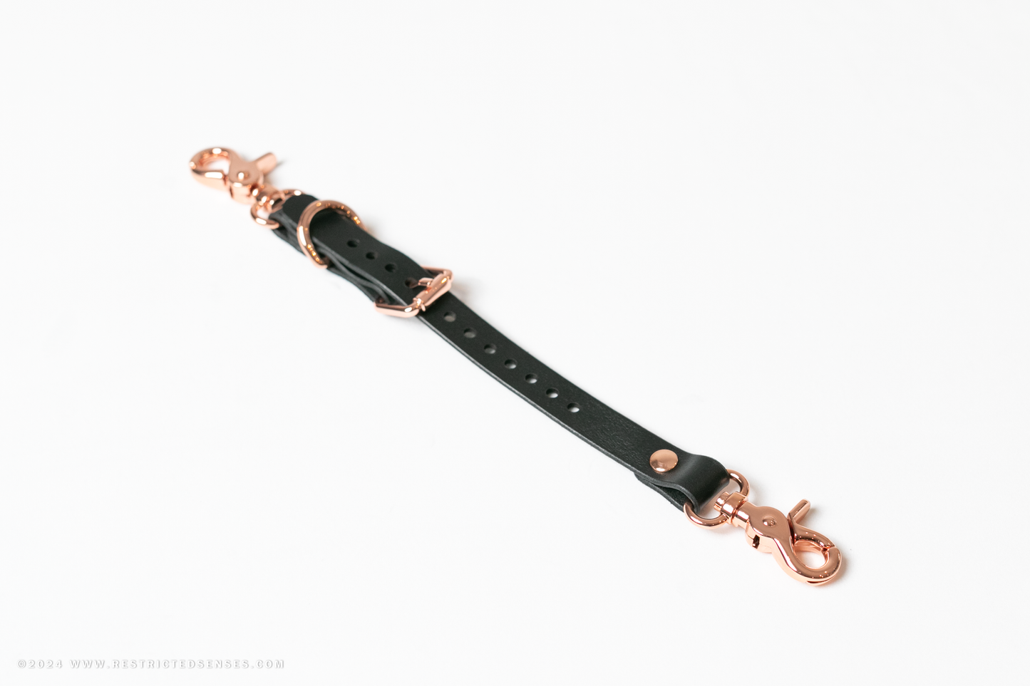 Leather Adjustable Garter Strap with Two Way Snap Hook Connector