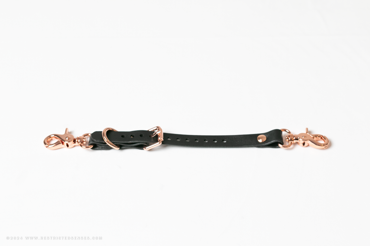 Leather Adjustable Garter Strap with Two Way Snap Hook Connector