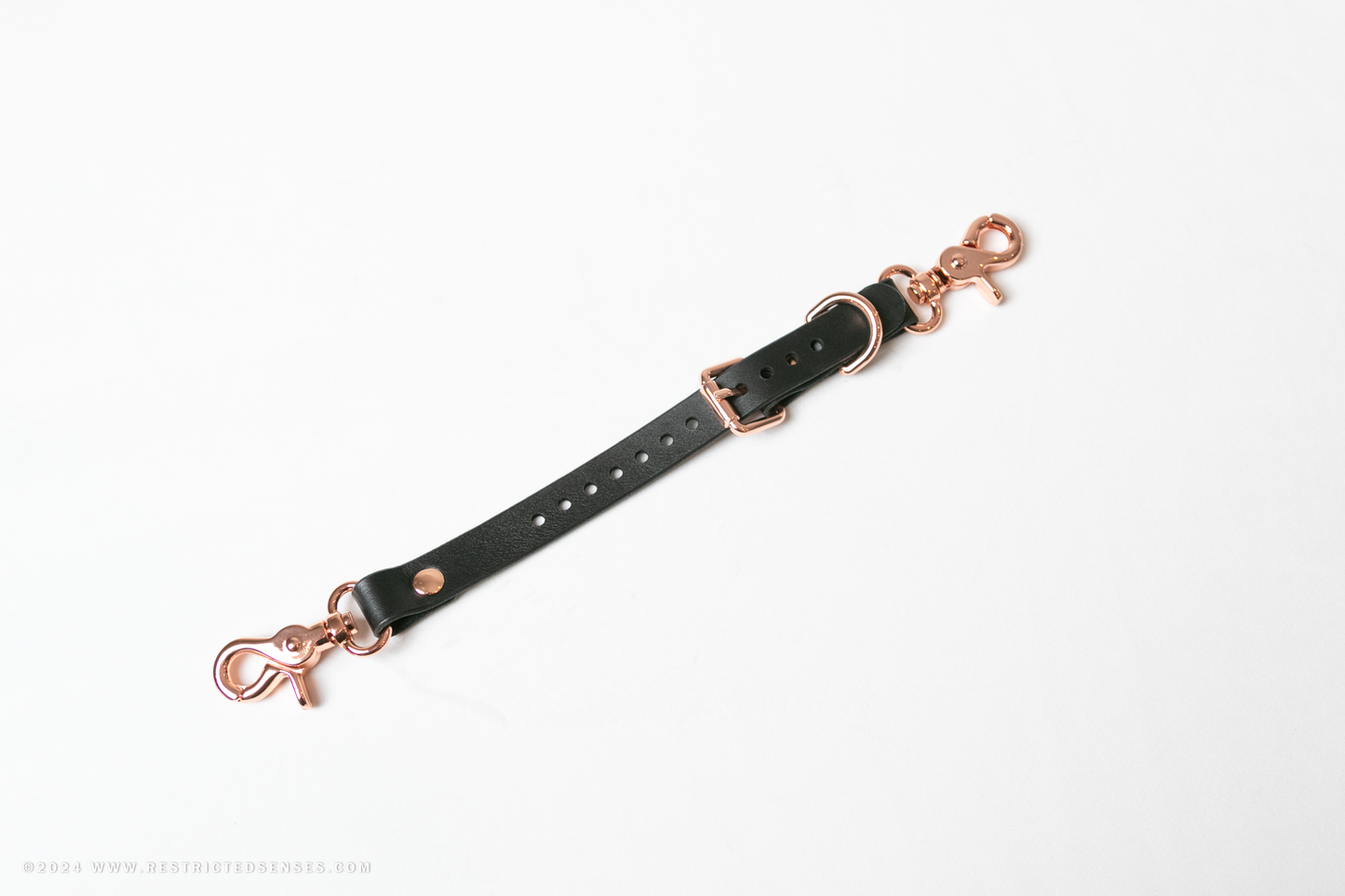 Leather Adjustable Garter Strap with Two Way Snap Hook Connector