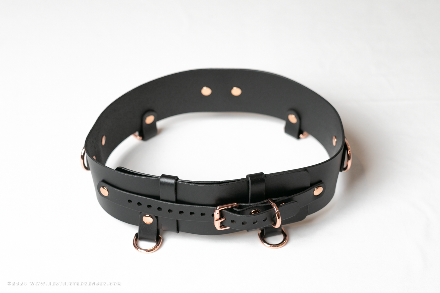 Premium Leather Bondage Belt / BDSM Corset