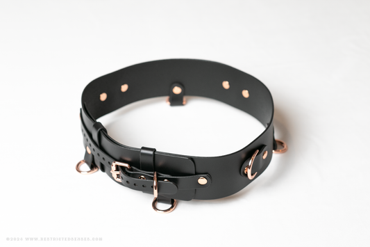 Premium Leather Bondage Belt / BDSM Corset