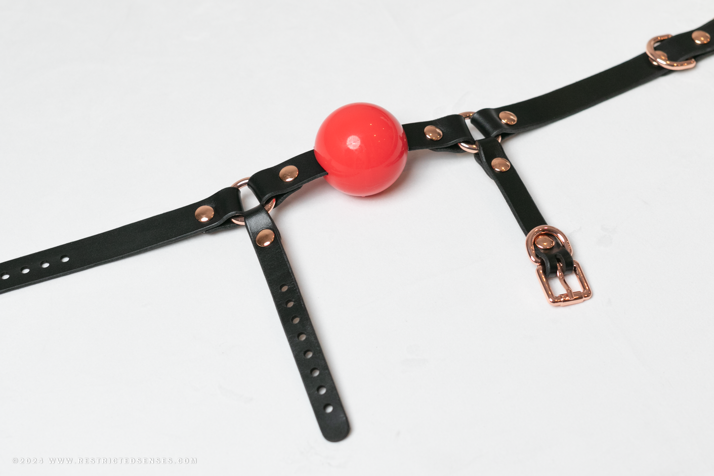 Leather Chin Strap Bondage Ball Gag