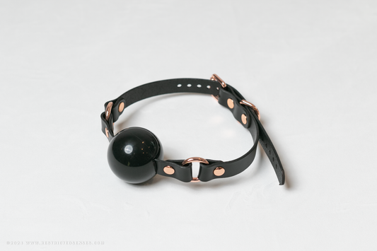 Leather Single Strap Bondage Ball Gag