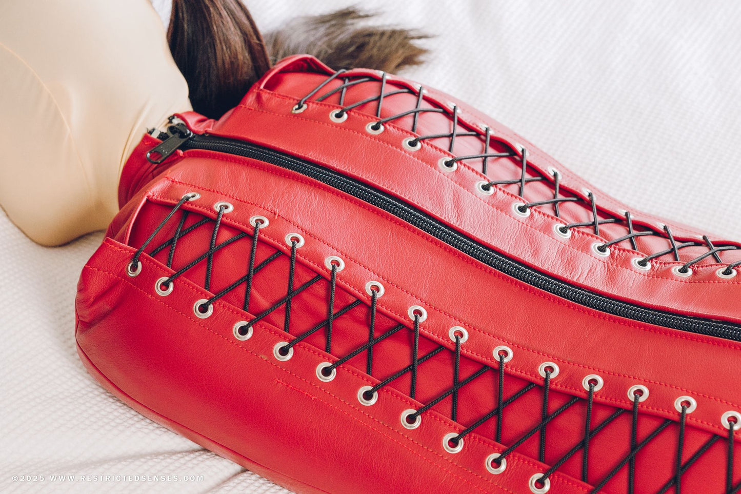 Leather Lacing Sleepsack Rear Zipper Entry