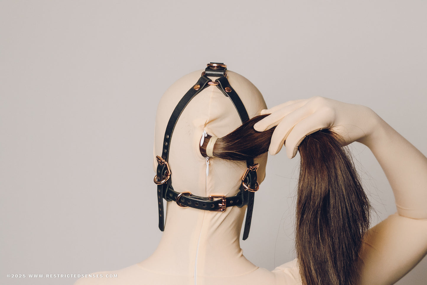 Leather Bondage Heavy Harness Gag V2