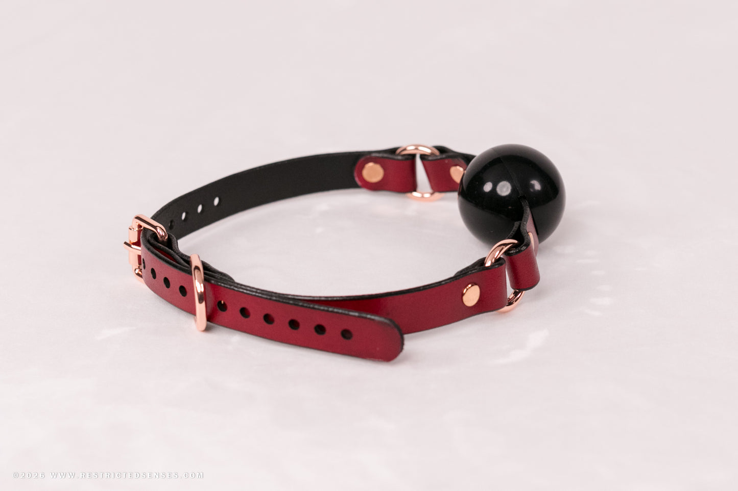Leather Single Strap Bondage Ball Gag