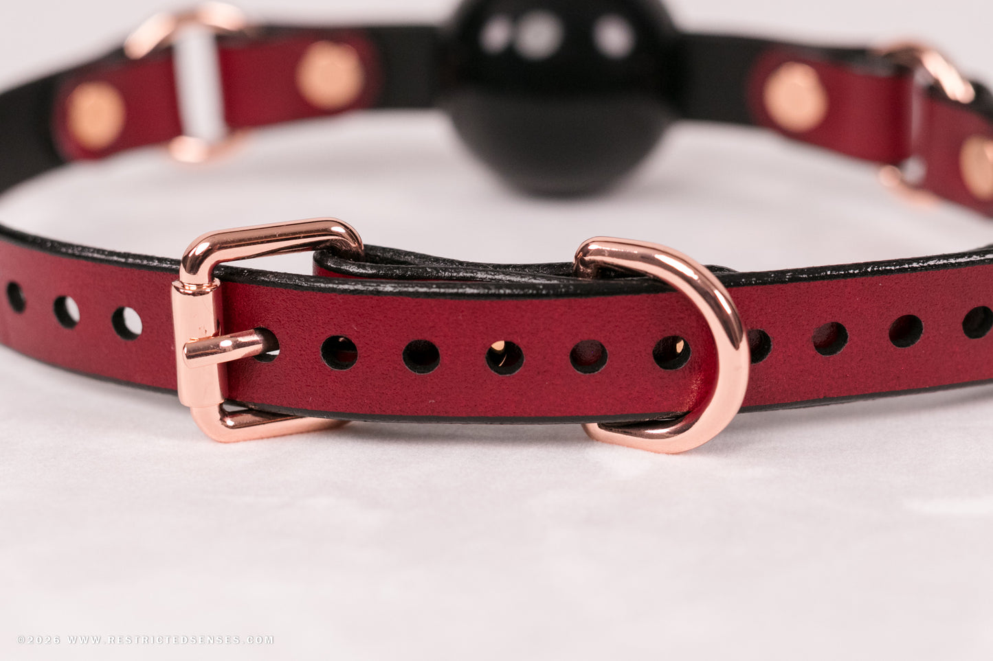 Leather Single Strap Bondage Ball Gag