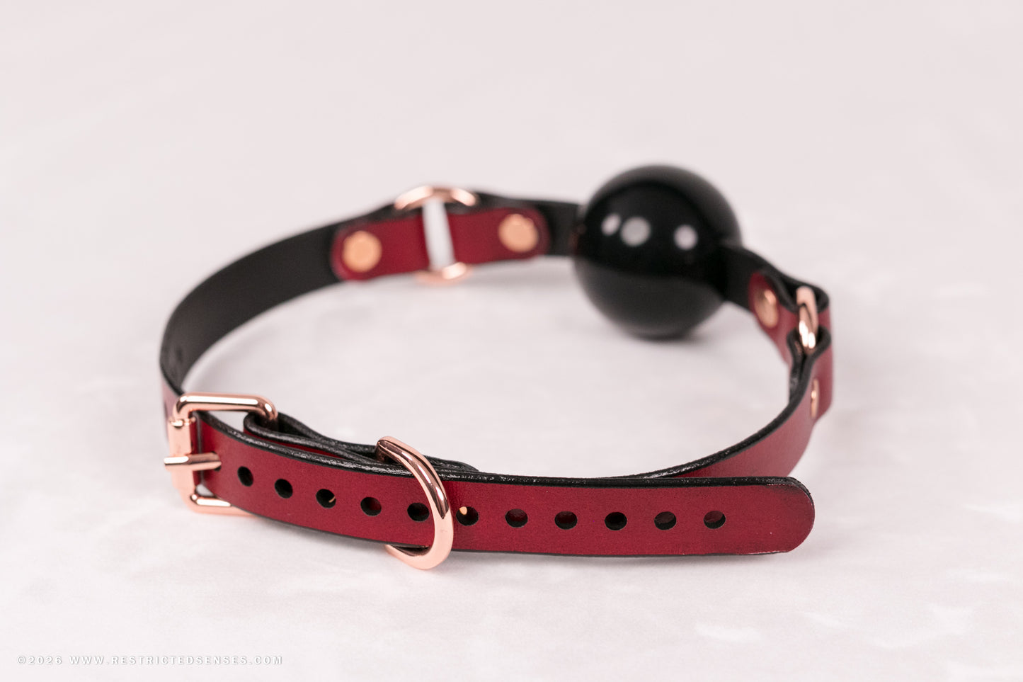Leather Single Strap Bondage Ball Gag