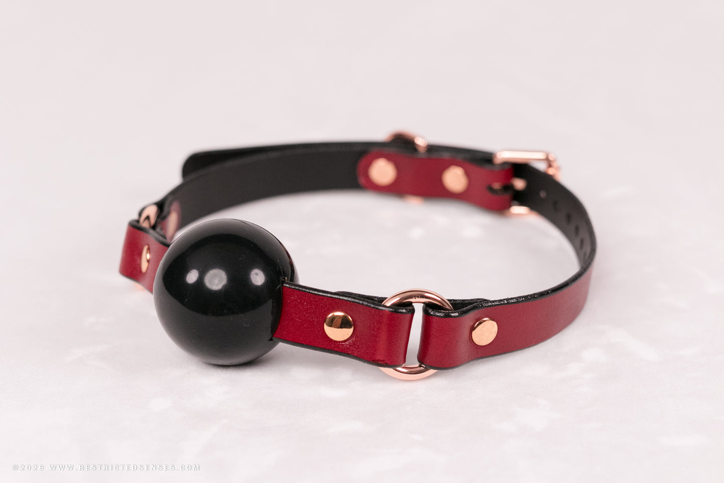 Leather Single Strap Bondage Ball Gag