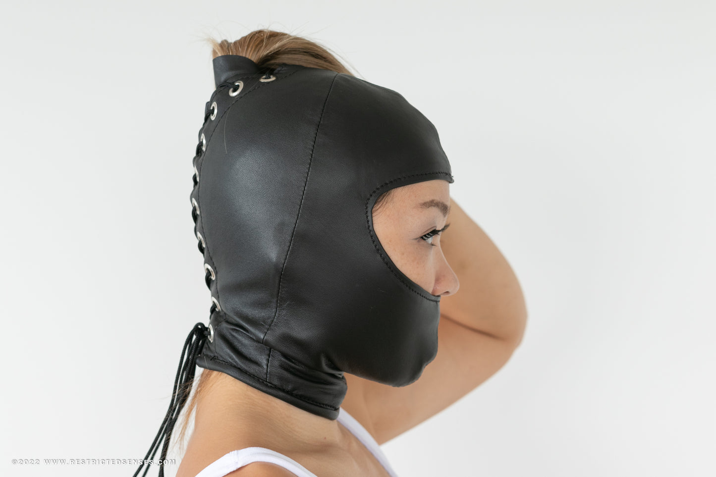 Leather Gwendoline Bondage Hood