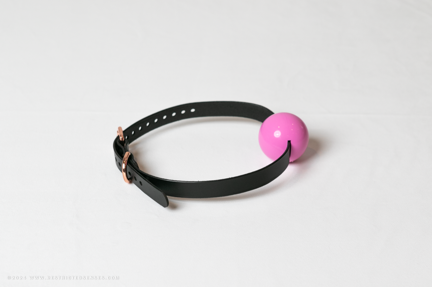 Leather Simple Single Strap Bondage Ball Gag