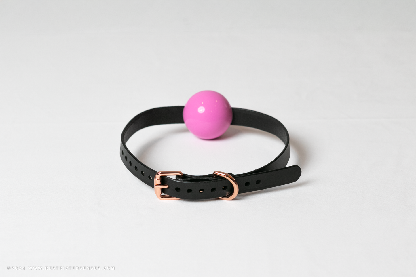 Leather Simple Single Strap Bondage Ball Gag