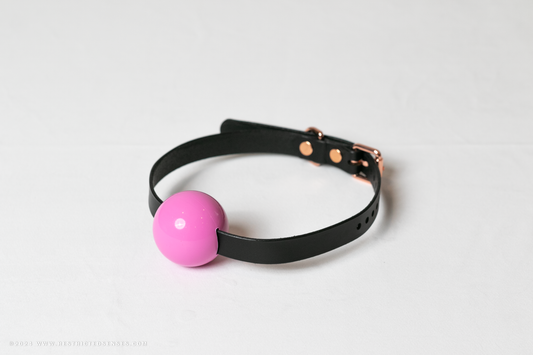 Leather Simple Single Strap Bondage Ball Gag