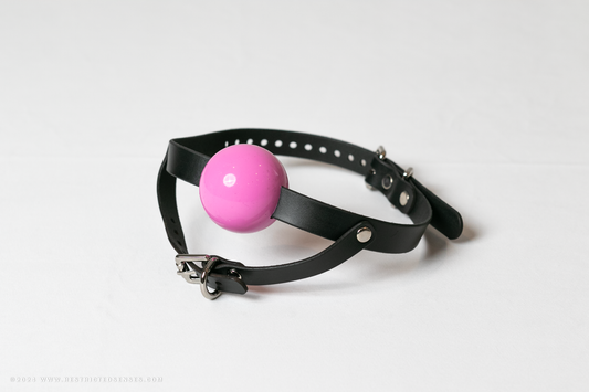 Leather Simple Chin Strap Bondage Ball Gag