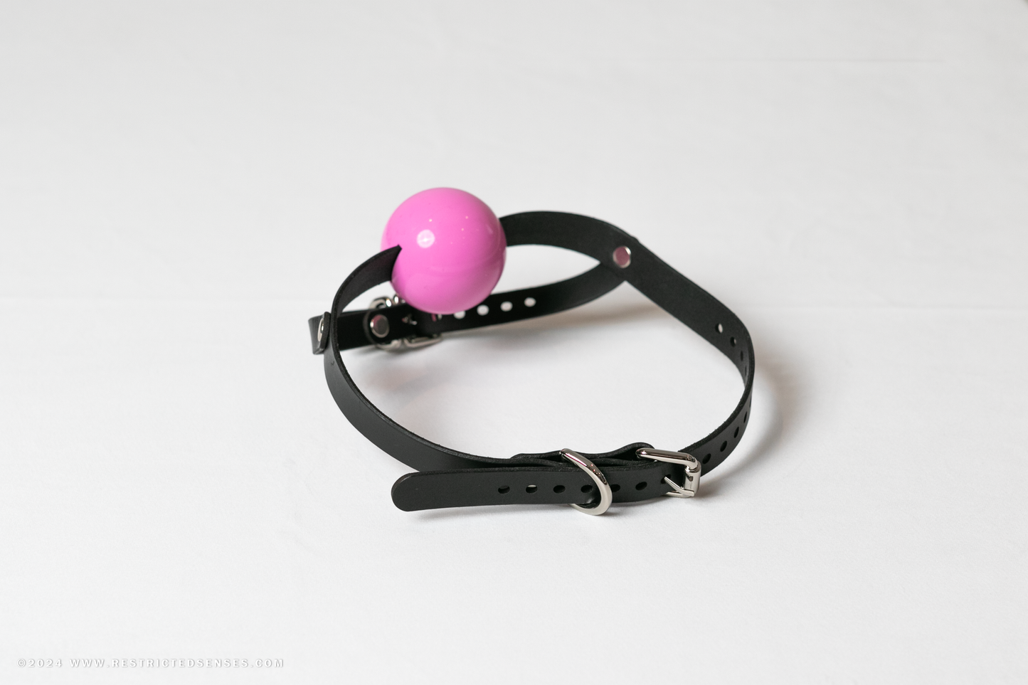 Leather Simple Chin Strap Bondage Ball Gag