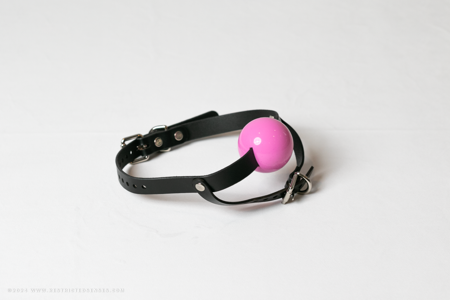 Leather Simple Chin Strap Bondage Ball Gag